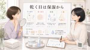 サリチル酸は乾燥する？毛穴ケアと保湿のバランスの取り方を大人向け美容相談ボードで整理したアイキャッチ