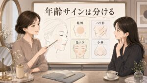 ナイアシンアミドとトラネキサム酸のエイジングケア目線を大人向け美容相談ボードで整理したアイキャッチ