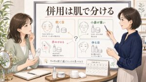 ナイアシンアミドとセラミドの併用を肌状態別に整理する大人向け美容相談のアイキャッチ