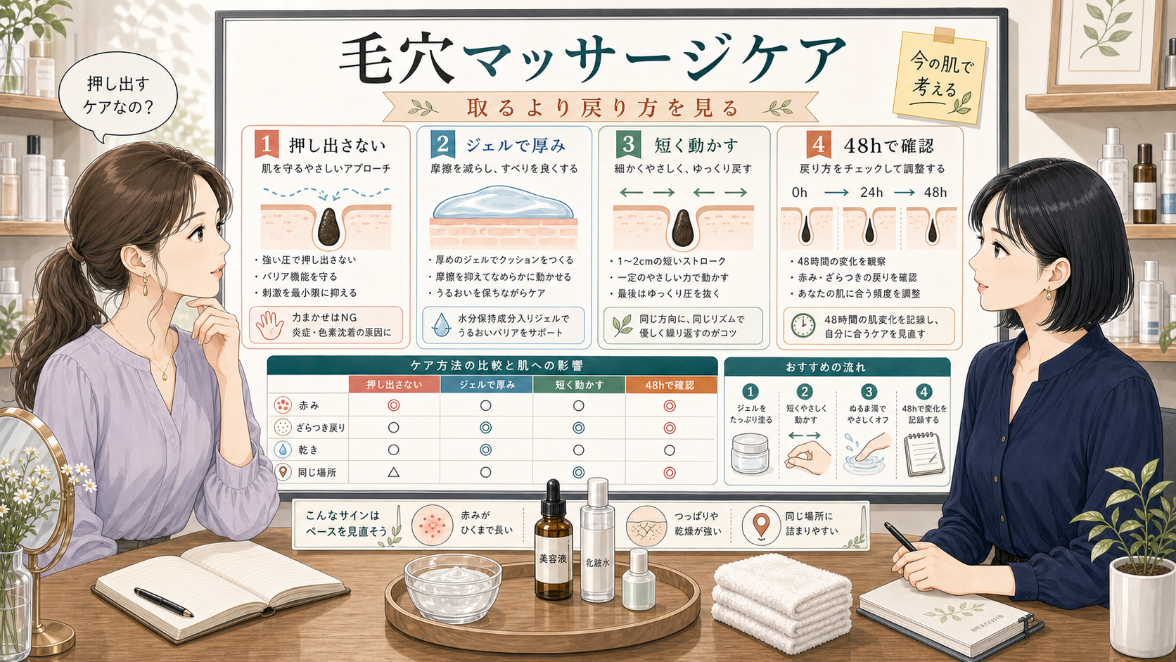 毛穴マッサージケアをChocobraラボで比較する相談ボード
