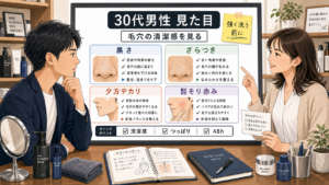 30代男性の見た目と毛穴の清潔感を整理する相談ボード