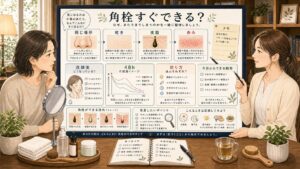 角栓がすぐできる理由を同じ場所と乾きと皮脂と赤みと48時間の戻り方で整理するChocobraラボの相談ボード