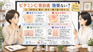 ビタミンC美容液が効果ない時に40代の乾きと赤みを見分ける相談ボード