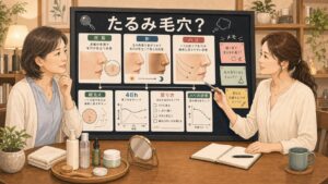 50代女性のたるみ毛穴を皮脂と影とハリ低下と48時間の戻り方で整理するChocobraラボの相談ボード