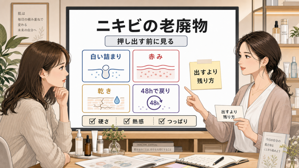 ニキビの老廃物が気になる日の見方を整理する相談ボード