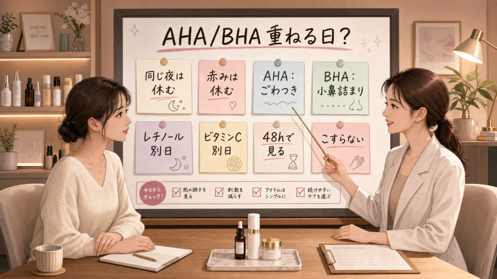 AHAとBHAを同じ夜に重ねない日の判断マップ