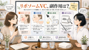 リポソームビタミンCの赤み・乾燥感・量と頻度・48時間観察を整理する相談ボード