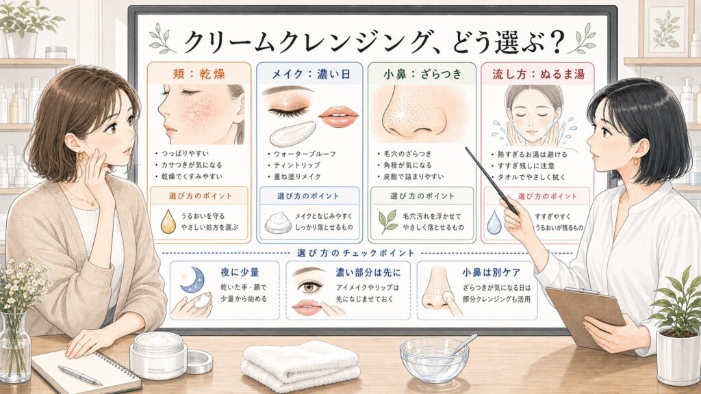 クリームクレンジングのおすすめは？乾燥・メイク・毛穴で選ぶ