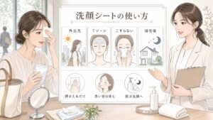 洗顔シートのおすすめは？外出先・皮脂・こすらない使い方で選ぶ