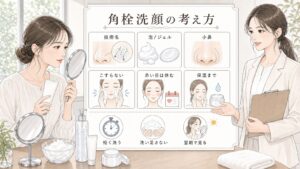 花王の角栓崩壊技術の洗顔が気になる時は？小鼻・こすりすぎ・保湿で考える