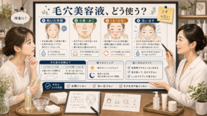 コスメデコルテ毛穴美容液オイルの使い方を小鼻と洗い流し順で考える相談ボード