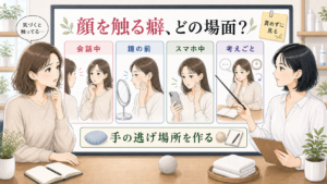 顔を触る癖の心理と手が戻る場面を整理する美容相談アイキャッチ