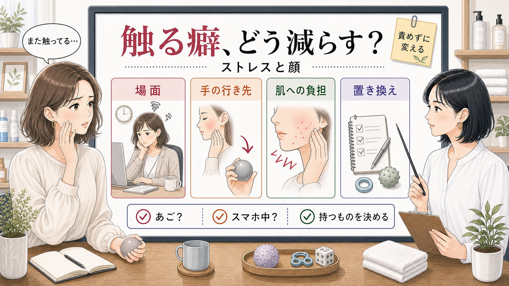 顔を触る癖とストレスの関係を整理する相談ボード