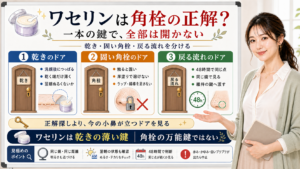 ワセリンは鼻の角栓の万能鍵ではなく乾き固い角栓戻る流れを分けて見る