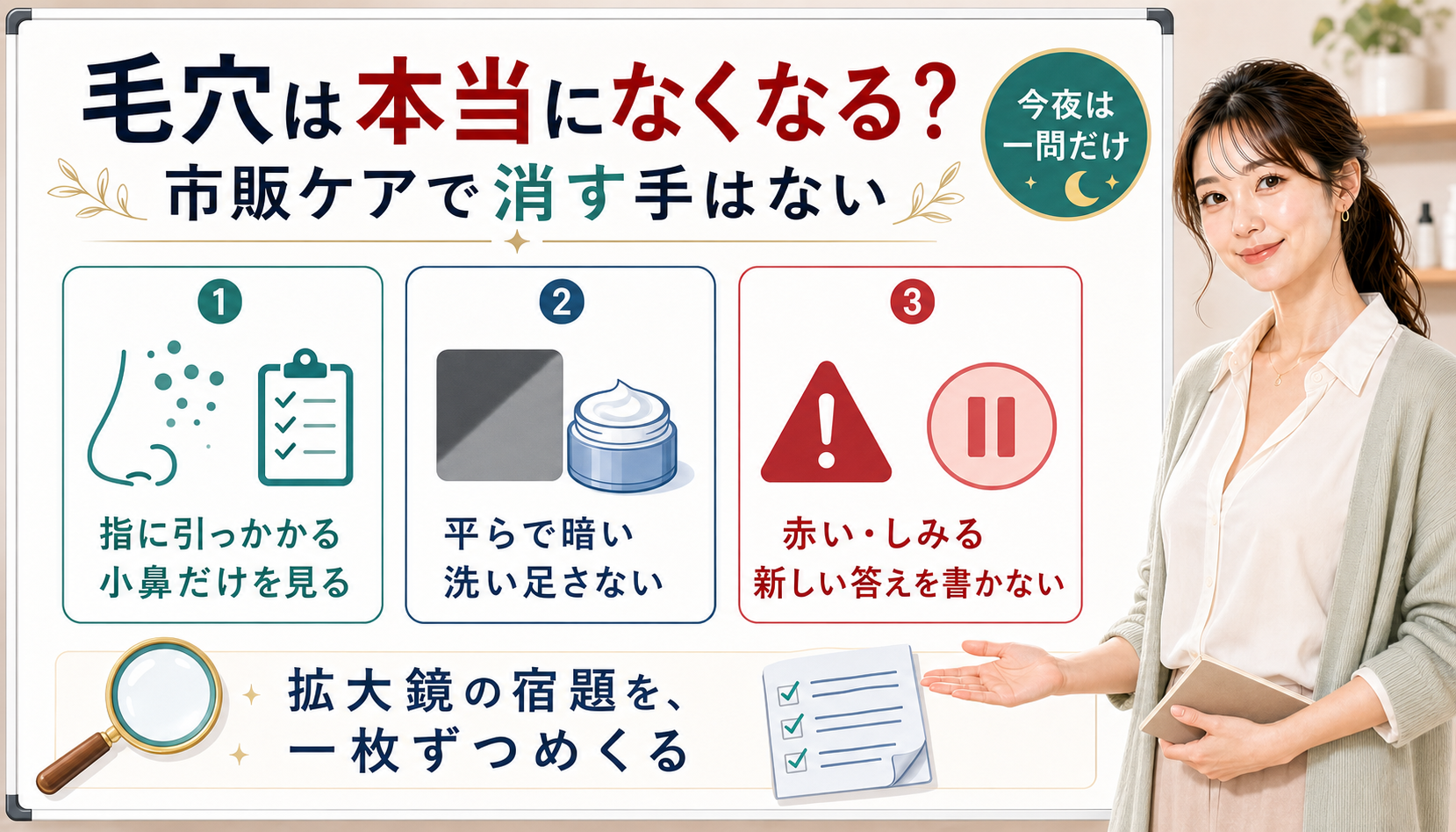 毛穴を市販ケアでなくす手はなく指に引っかかる平らで暗い赤いしみるを一問ずつ見る