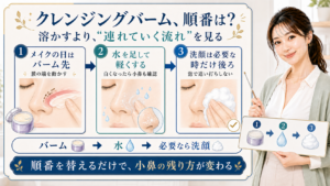 クレンジングバーム順番 バーム 水 必要なら洗顔