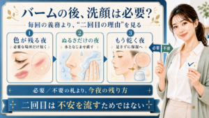 バームの後洗顔は必要 毎回の義務より二回目の理由を見る