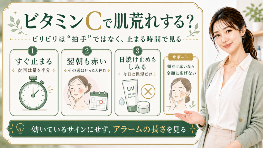 ビタミンCで肌荒れやピリピリが出る時の見直し方を整理する最新美容ボード