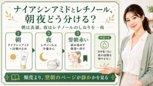 ナイアシンアミドとレチノールの朝夜の分け方と頻度を整理する最新美容ボード