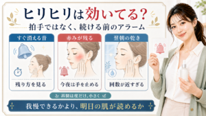 AHAのヒリヒリは効いている証拠ではなく続ける前のアラームとして見ることを示すアイキャッチ