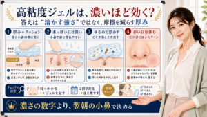 高粘度ジェルは角栓を溶かす強さではなく指やブラシと小鼻の間で摩擦を減らす厚みとして使うと整理したアイキャッチ