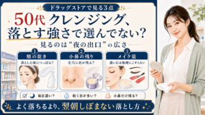 50代クレンジング 落とす強さで選んでない 夜の出口の広さを見る