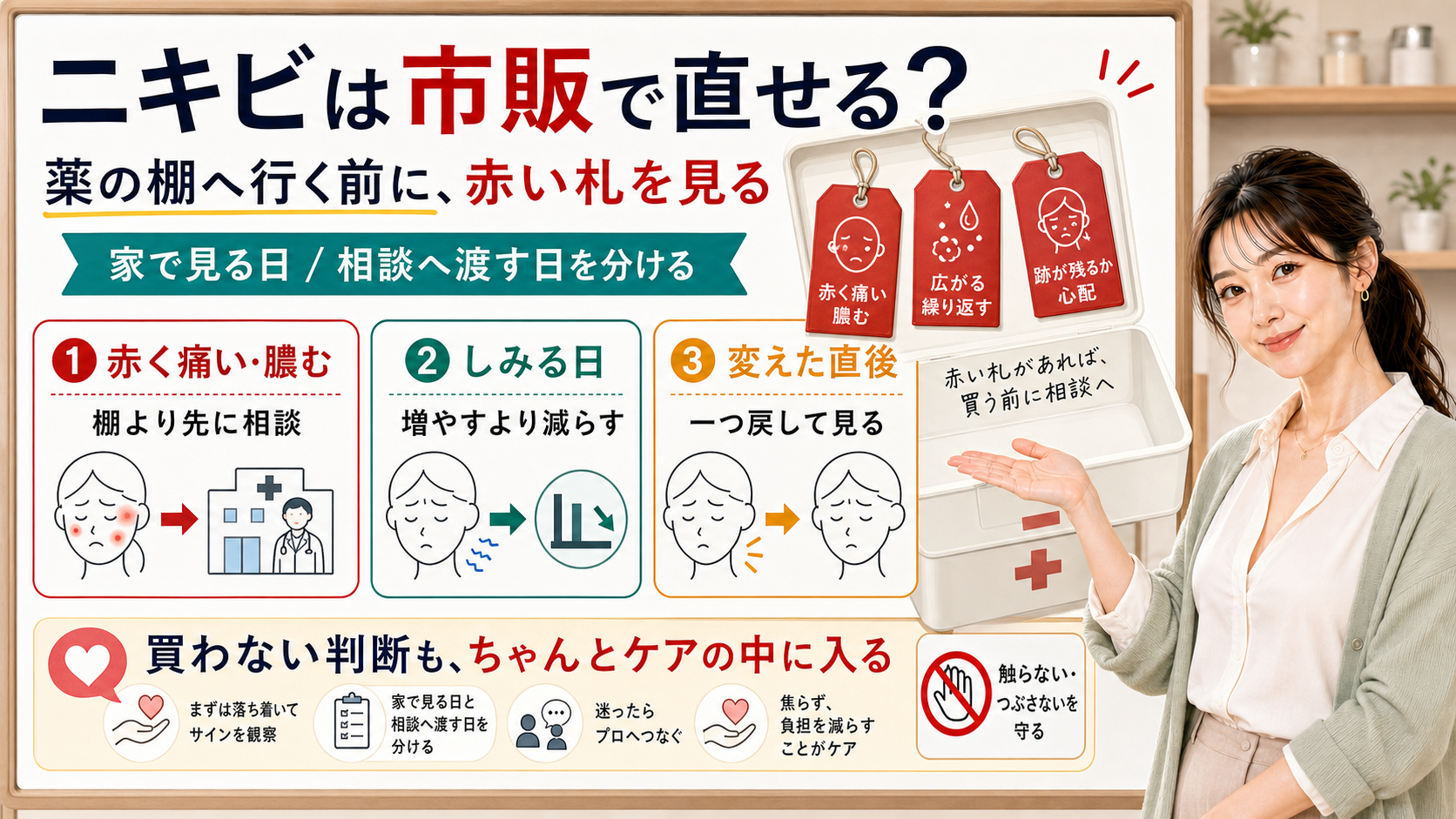 ニキビを市販で直す前に赤く痛い膿むしみる変えた直後の赤い札を見て相談へ渡す日を分ける