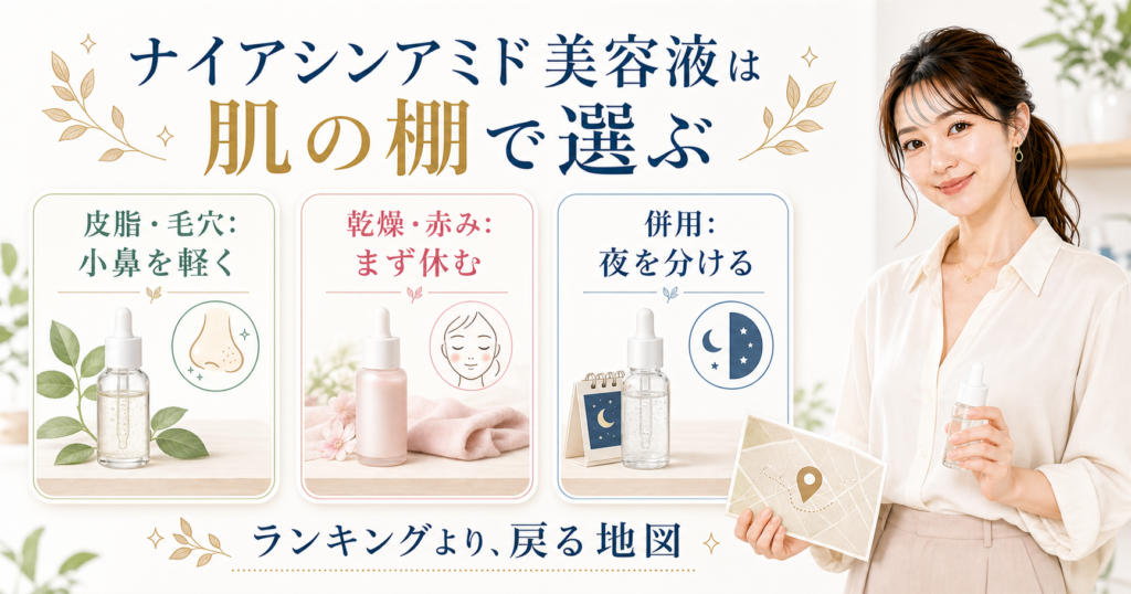 ナイアシンアミド美容液を肌の棚で選ぶlatest beauty-board