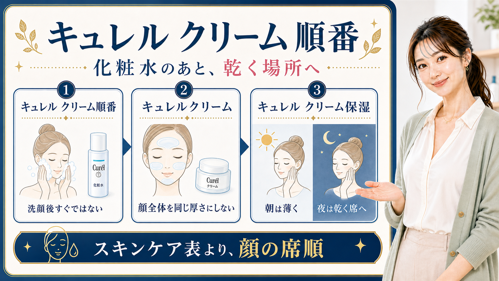 キュレル クリーム順番、キュレルクリーム、キュレル クリーム保湿の検索語主体で順番を整理するBeauty Board