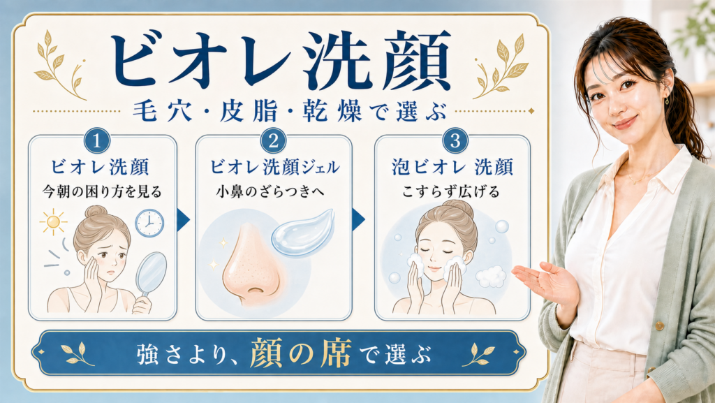 ビオレ洗顔、ビオレ洗顔ジェル、泡ビオレ 洗顔の検索語主体で選び方を整理するBeauty Board