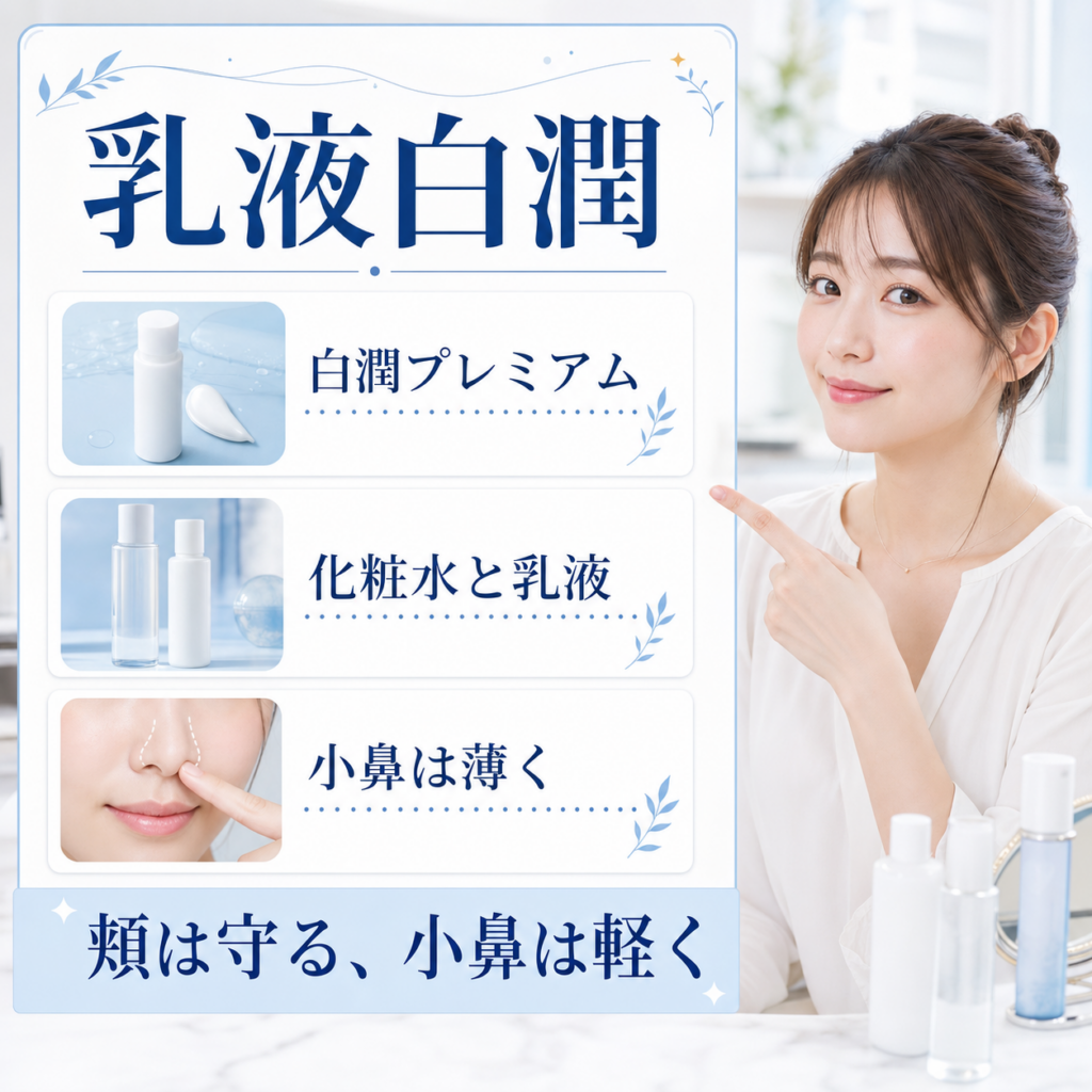 乳液白潤の判断をBeauty Boardで整理したアイキャッチ