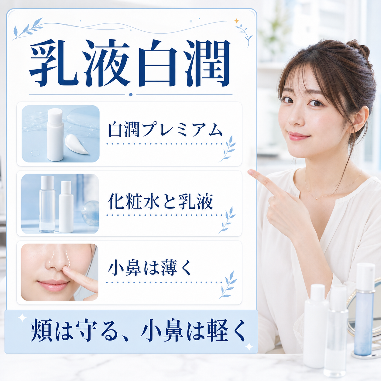 乳液白潤の判断をBeauty Boardで整理したアイキャッチ