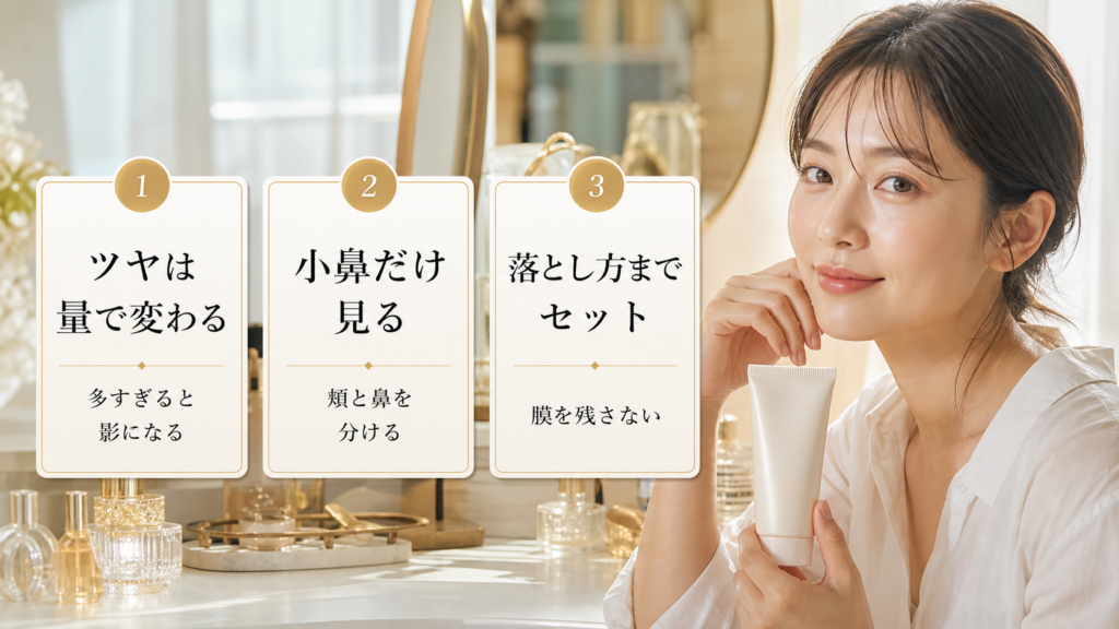 ダルバ日焼け止めは毛穴に重い？ツヤと崩れの境目を整理