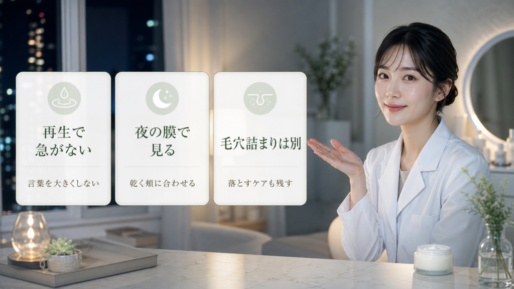 PDRNクリームは毛穴に必要？再生の言葉より乾きの膜で見る