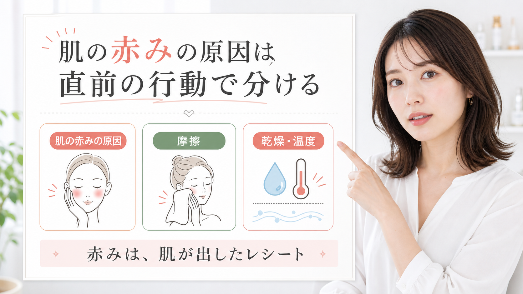 肌の赤みの原因はどう考える?毛穴・皮脂・肌質の視点で整理 eyecatch