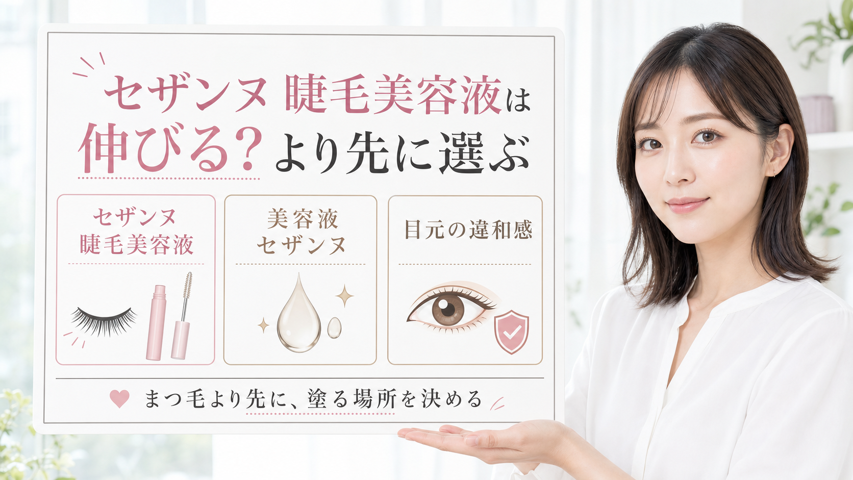 セザンヌ 睫毛美容液はどう考える？毛穴・皮脂・肌質の視点で整理 eyecatch
