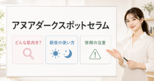 アヌアダークスポットセラムの使い方と肌向きを整理したアイキャッチ
