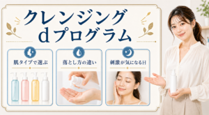 クレンジング dプログラムの選び方を整理したアイキャッチ