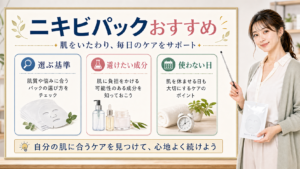 ニキビパックの選び方を整理したアイキャッチ