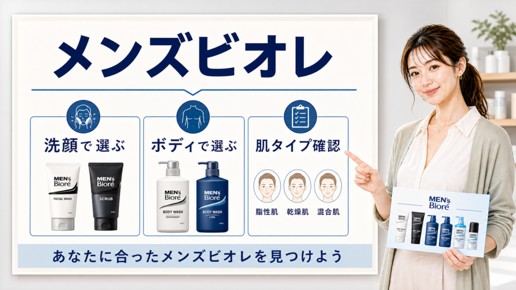 メンズビオレの選び方を整理したアイキャッチ