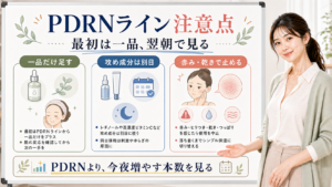 PDRNライン 注意点 最初は一品、翌朝で見る
