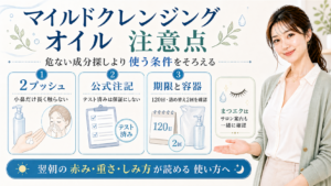 マイルドクレンジング オイル 注意点 危ない成分探しより使う条件をそろえる