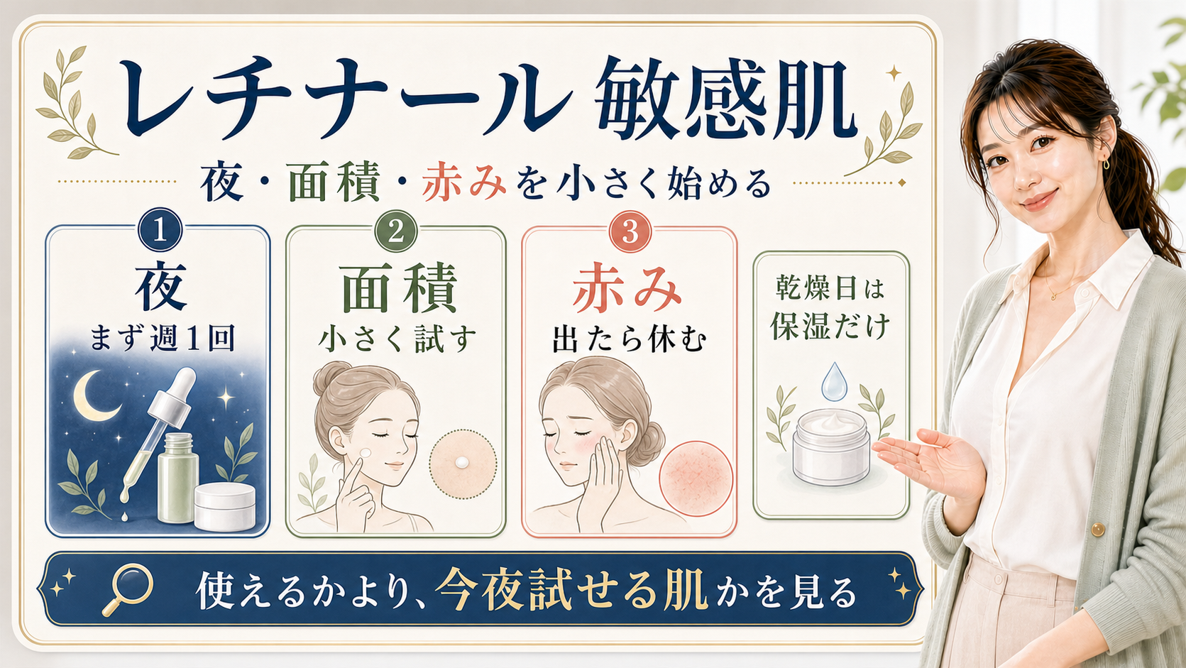 celimax レチナールショットタイトニングブースター 敏感肌の検索意図を整理した美容ボード