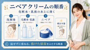 ニベアクリーム 順番