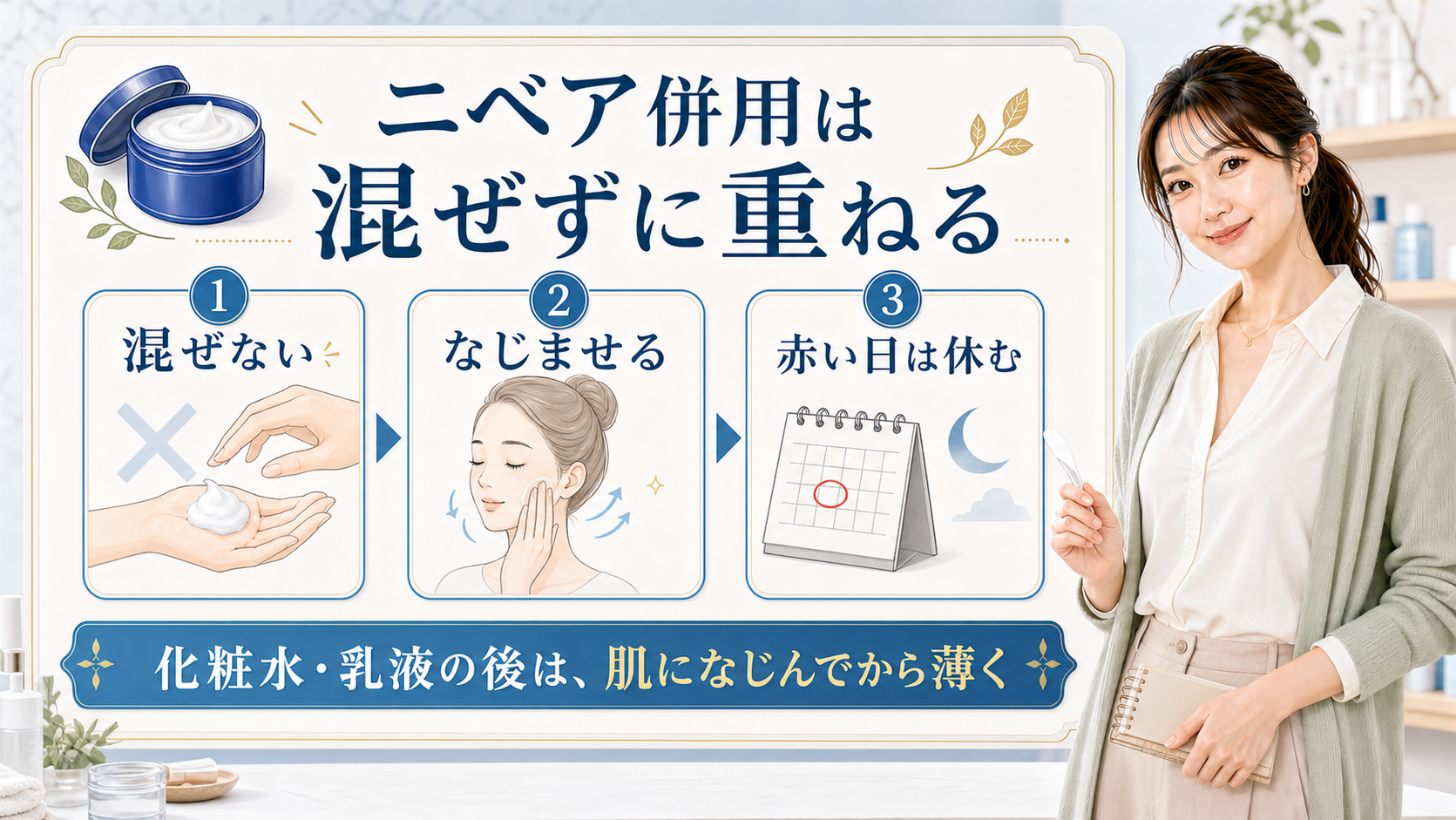 ニベアクリーム 併用