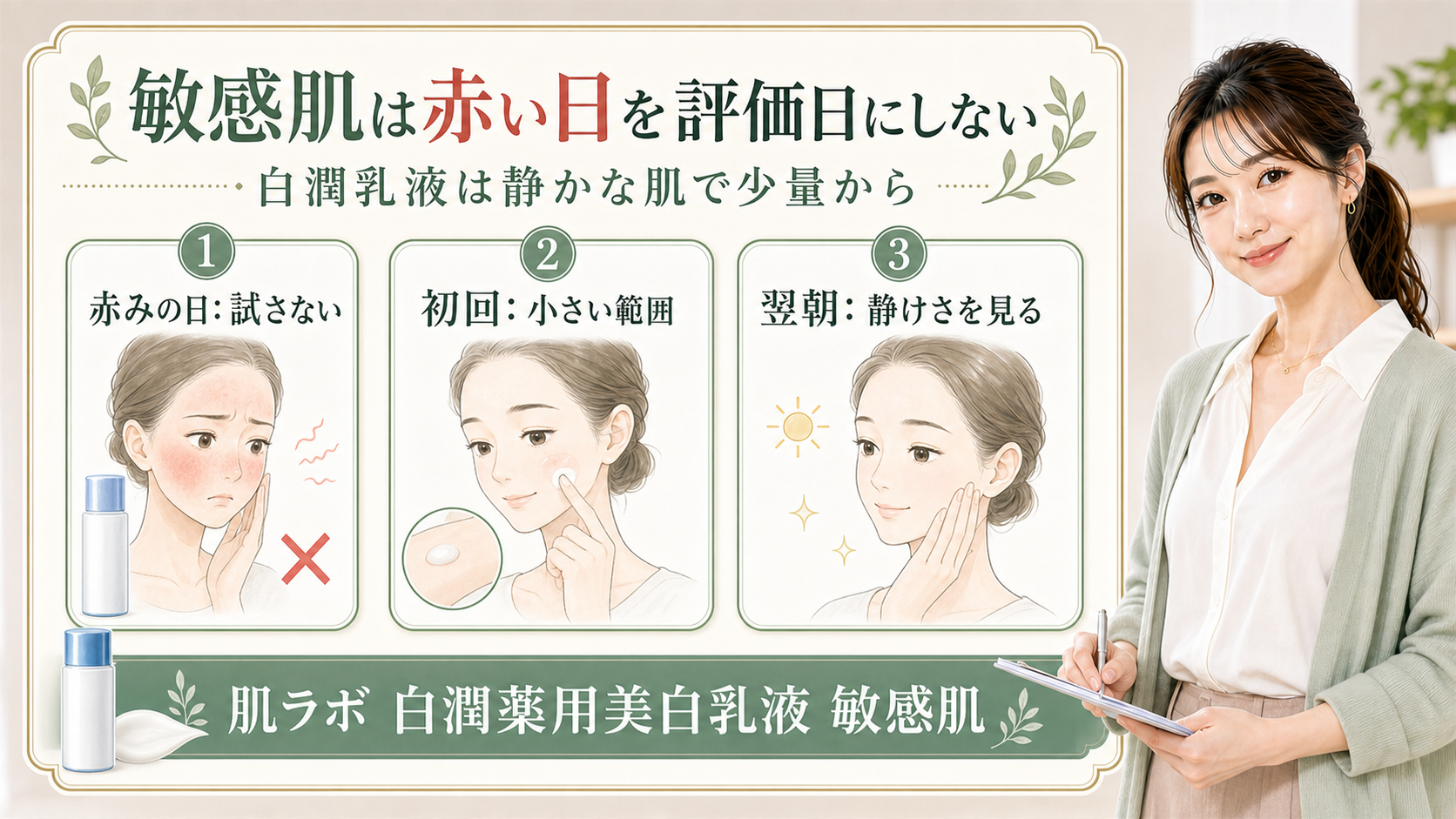 肌ラボ 白潤薬用美白乳液 敏感肌