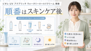 ビオレ UV アクアリッチ ウォータリーホールドクリーム 順番