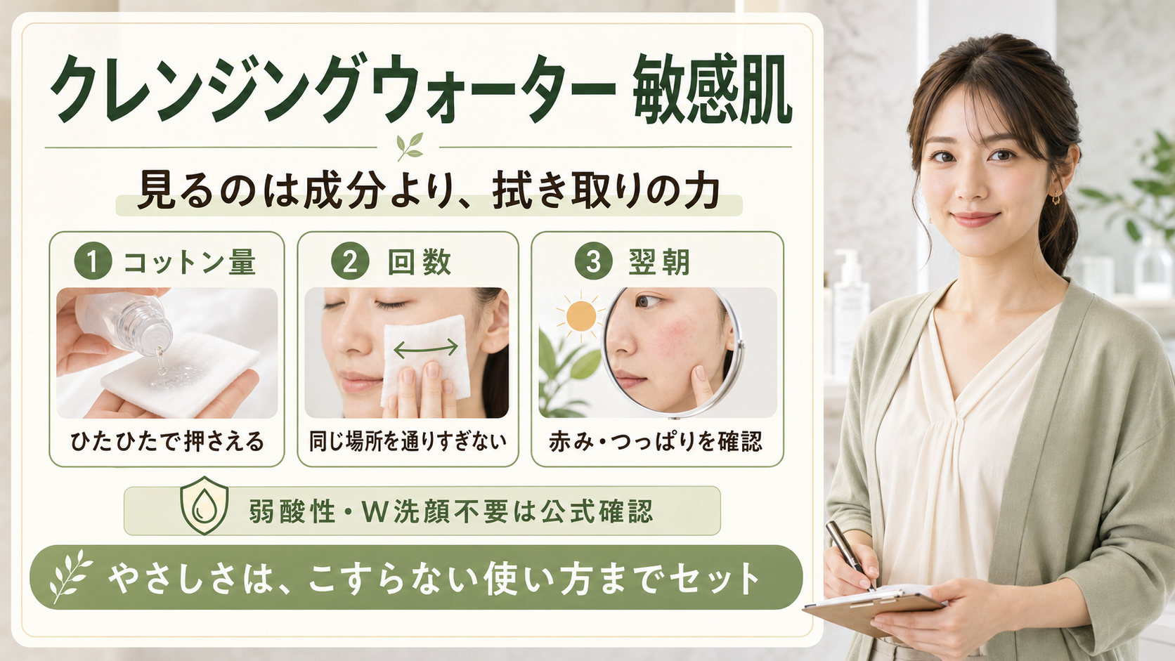 クレンジングウォーター 敏感肌