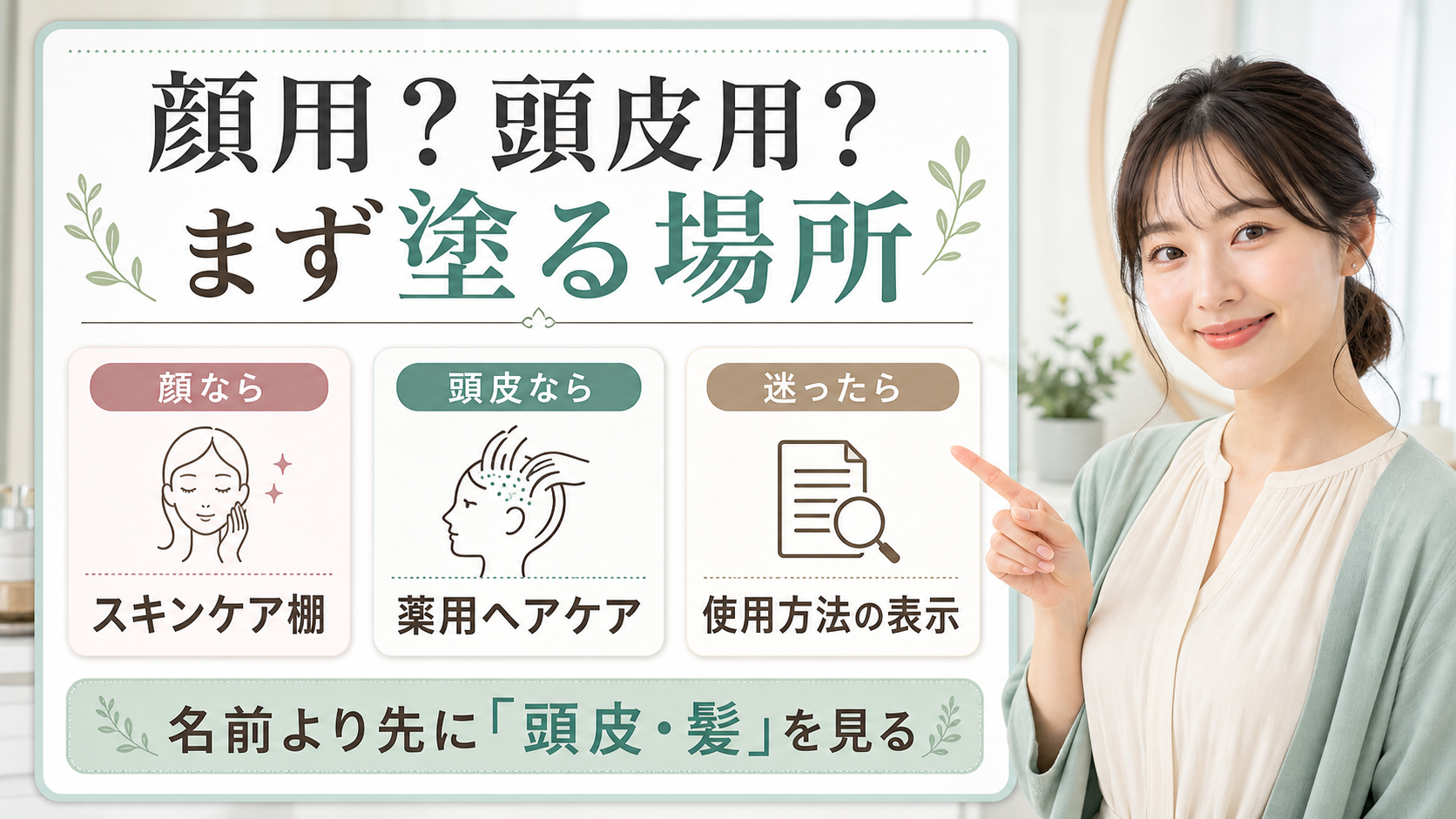 無印のエイジングケアエッセンスは顔用？スカルプケアとの違いと使う前の注意点