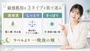 無印良品の敏感肌用化粧水はどう選ぶ？乾燥・刺激感で見る3タイプの違い
